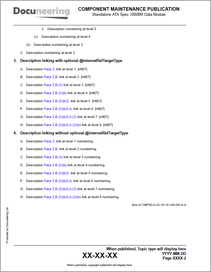ATA Spec 1000BR Data Modules - Descript doctype