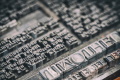 Old Stone Letters Pressure Plate