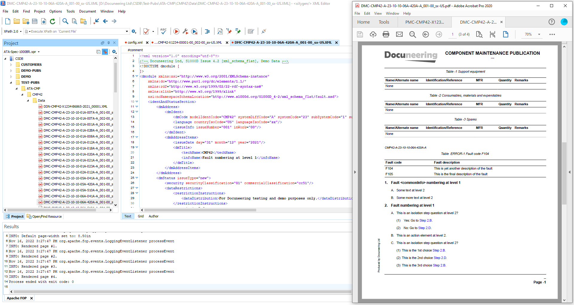 S1000D XMLSpy Solution