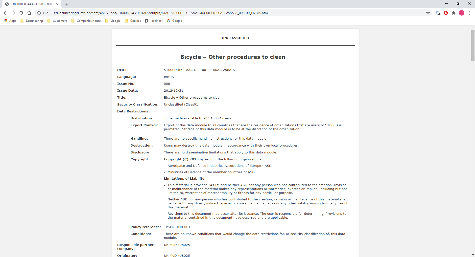 S1000D Oxygen XML Editor Solution