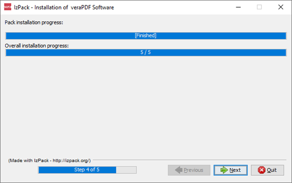 veraPDF - Installer - Progress