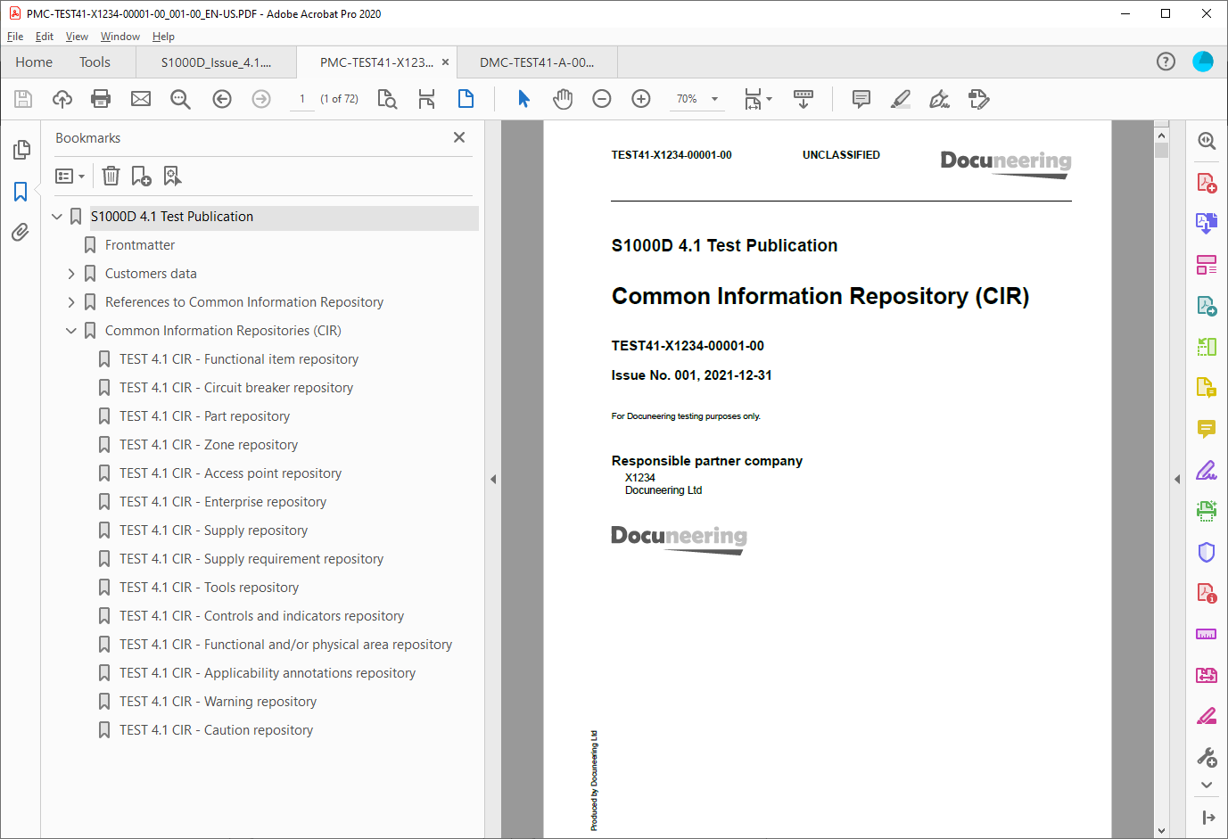 Docuneering - S1000D 4.1 Test Publication - Common Information Repository